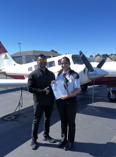 Mitasha Lade, CPL holder trained with ThePilot.in in USA