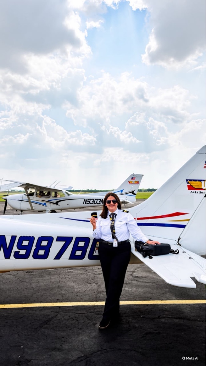 ThePilot.in cadet with a Cessna 172 during CPL flight training at a partner FTO