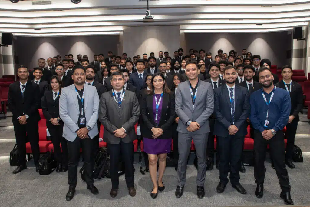 Studentpreparing for the Air India Cadet Pilot Program, standing together — ThePilot.in