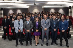 Studentpreparing for the Air India Cadet Pilot Program, standing together — ThePilot.in