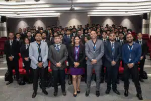 Studentpreparing for the Air India Cadet Pilot Program, standing together — ThePilot.in